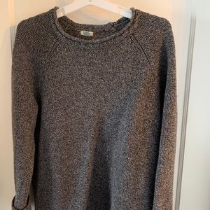 LL Bean Grey fisherman’s sweater